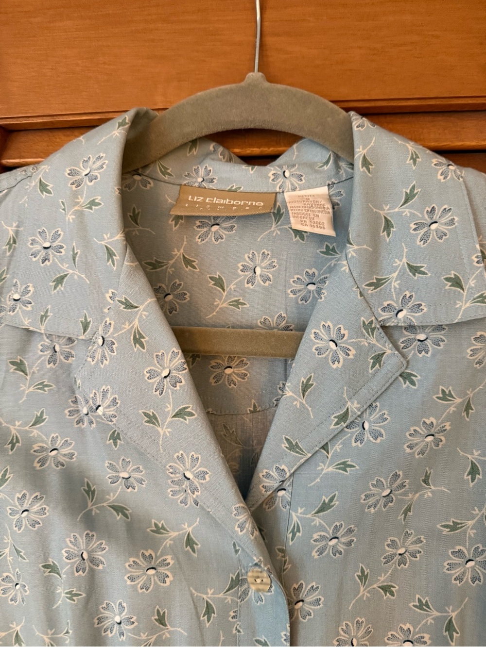 Liz Claiborne Floral Blue Dress - Picture 2 of 6